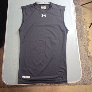 Under Armour HeatGear Compression Sleeveless Shirt Men’s Medium Black